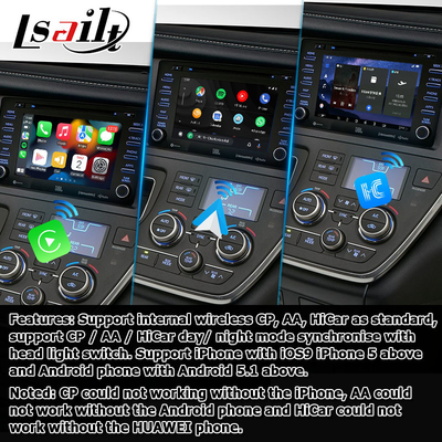 Android 13 Carplay Android Video Arayüzü Otomatik Kutusu Toyota Sienna için
