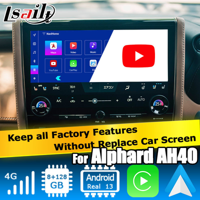 Toyota Alphard AH40 Android multimedya arayüzü 8+128GB Carplay Android Auto desteği