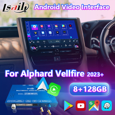 Lsailt Android Carplay Multimedia Video Arayüzü 2023-Mevcut Toyota Alphard Vellfire 40 Serisi için
