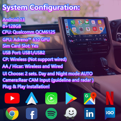 Lsailt Android Carplay Multimedia Video Arayüzü 2023-Mevcut Toyota Alphard Vellfire 40 Serisi için
