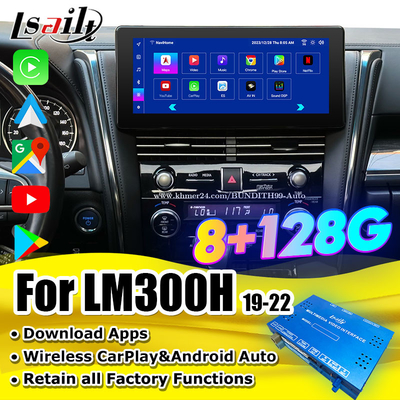 Android 13 Lexus Video Arayüzü LM350 LM500H NX RX ES Retrofit Kits için OEM Ekran Güncelleme YouTube, NetFlix, Kablosuz CarPlay dahil