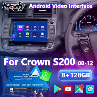 2008-2012 Toyota Crown S200 GWS204 GRS204 URS204 UZS207 Athlete Majesta için Lsailt Android Multimedia Video Arayüzü