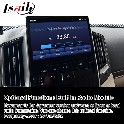 Toyota Land Cruiser LC200 GXR GX-R FST LC 200 2018-2022 için Lsailt Android Multimedya Video Arayüzü