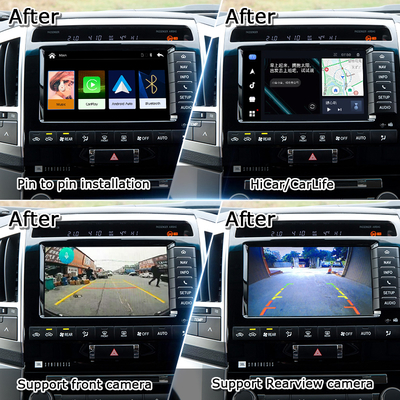 Land Cruiser 200 2013-2021 için Tak ve Çalıştır Apple CarPlay Arayüzü, Çoklu Dil Desteği, 360 Kamera, Geri Görüş Kamerası Desteği