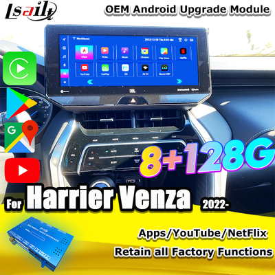 Lsailt OEM Android Yükseltme Modülü Harrier Venza Toyota 2022-12.3 İnç Android Multimedya Arayüzü YouTube, NetFlix ile
