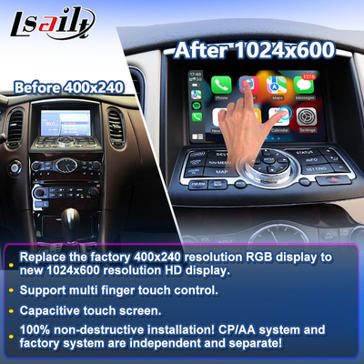 Lsailt Android Auto Carplay Ekranı 2007-2017 Infiniti EX25 EX35 EX37 EX30d EX QX50 için