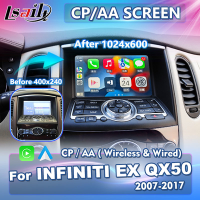 Lsailt Android Auto Carplay Ekranı 2007-2017 Infiniti EX25 EX35 EX37 EX30d EX QX50 için