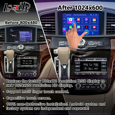 Lsailt 8 İnç HD Android Multimedya Ekranı 2011-2017 Nissan Quest E52 için