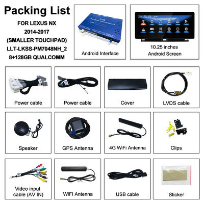 10.25 inç Lexus Android ekranı.