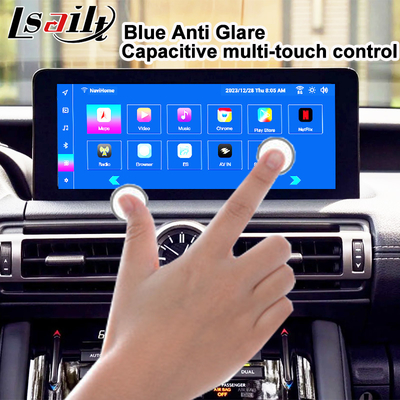 Lexus Android Ekran 10.25 İnç Qualcomm 8 Çekirdek GPS Navigasyon CarPlay Ekranı Lexus IS300 IS250 IS350 2020-2023 için