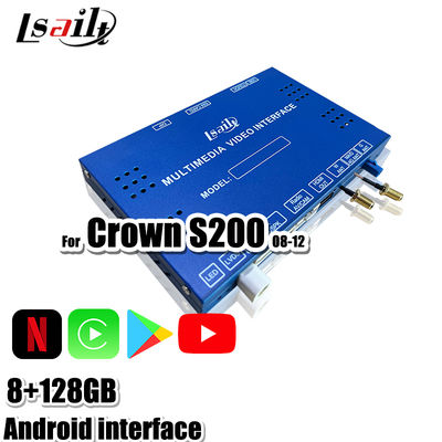 Toyota Crown S200 URS206 2008-2012 Modelleri için Android 13 Multimedya Arayüzü, YouTube, NetFlix, Google Haritalar Dahil Android Yükseltme Modülü