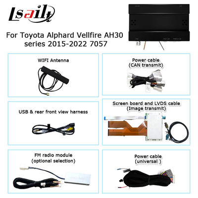 Toyota Alphard Vellfire AH30 serisi saf OEM tarzı Carplay android auto kutusu 2015-2022 model