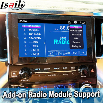 Alphard 30 Serisi Vellfire Toyota için Kablosuz Apple CarPlay/Android Auto Yükseltme Modülü, FM Radyo, Klima, Ekran Yansıtma, Kameraları Destekler