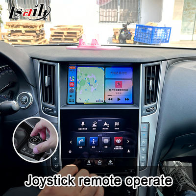 Q50 Q60 OEM Apple CarPlay Yükseltme Modülü Entegrasyonu Cep Telefonu Yansıtma, Klima Sıcaklık Ekranı, Google Harita, Spotify