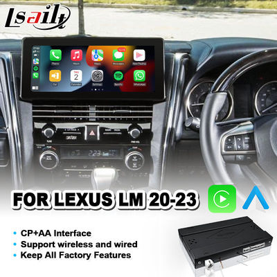 Lsailt OEM 2020-2023 Lexus LM 350 LM300h LM350 Fabrika Ekranı Kablosuz Android Otomatik için CarPlay Arayüz Modülü