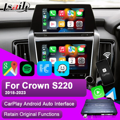 Lsailt Apple CarPlay Crown S220 GSW224 için Android Otomatik Modülü 2018-2022 Entegre Mobil Telefon Yansıtıcı, Geri Kamera