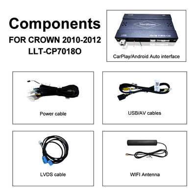 Crown S200 RS204 GWS204 URS204 URS206 Majesta XV Athlete Saloon Toyota Entegre Android Auto için Kablosuz Apple CarPlay Kutusu