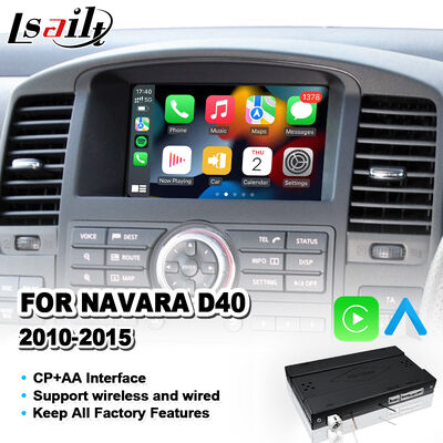 Lsailt 2010-2015 Nissan Navara D40 için Kablosuz Android Auto Carplay Arayüzü