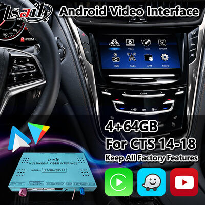 Lsailt Android GPS Navigasyon Video Arayüzü 2013-2019 Cadillac CTS CUE Sistemi ile Carplay