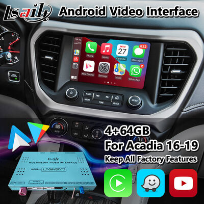 Lsailt Android GPS Navigasyon Sistemi 2016-2019 GMC Acadia Intellilink Sistemi için Carplay Arayüzü