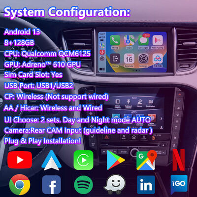 2018-2022 Infiniti QX50 için Lsailt Android Carplay Multimedia Video Arayüzü