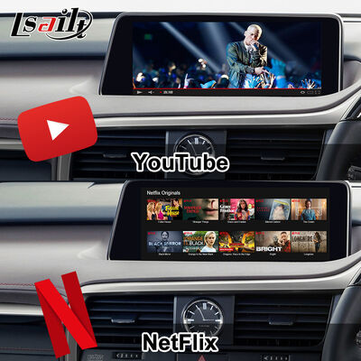 Lexus RX450h, RX350 RX270 için OEM Android Güncelleme Modülü 2016-2021 Entegrasyon Kablosuz CarPlay, Android Auto, YouTube,NetFlix