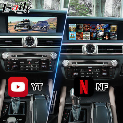 Lexus GS300h GS200t GS350 GS450h GSF GS L10 2016-2020 için Lsailt Android Araba Multimedia Arayüzü