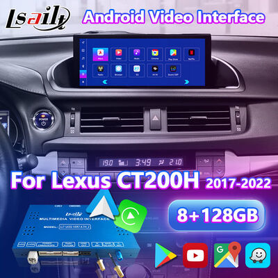 Lsailt Android Navigasyon Video Arayüzü Lexus CT 200h FSport 2017-2022 için