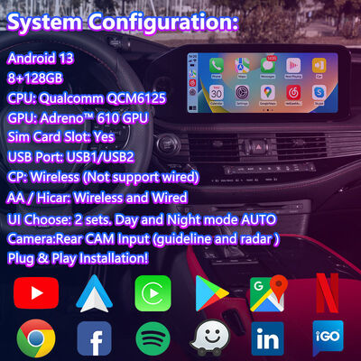 2020-Güncel Lexus LS 500 500h LS500 için Lsailt Android Multimedya Video Arayüzü