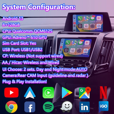 Toyota Crown S220 2018-2022 için Lsailt Android Multimedia Video Arayüzü Carplay ile