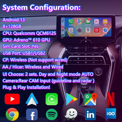 Lsailt Android Carplay Navigasyon Video Arayüzü 2020 - Bugünkü Toyota Harrier Venza Destek Radyo Modülü