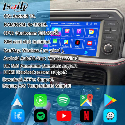 NISSAN Multimedia Arayüzü GT-R 2017+Entegre Kablosuz CarPlay, YouTube, NetFlix,Android Auto için OEM Android Güncelleme