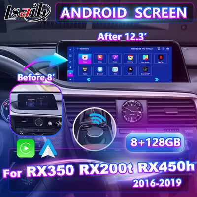 Lsailt Android Carplay Multimedia Arayüz Ekranı 2016-2019 Lexus RX Knob RX350 RX450h RX200t RX300