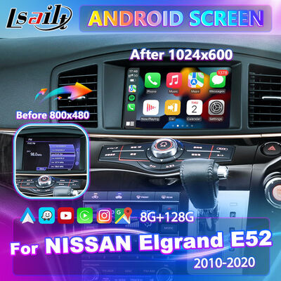 2010-2020 Nissan Elgrand E52 için Lsailt Android Carplay Multimedia Ekranı