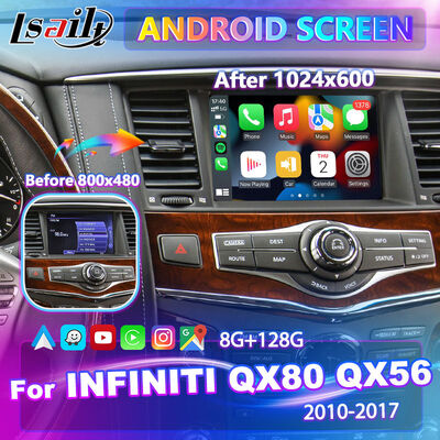 2010-2017 Infiniti QX80 QX56 için Lsailt Android Carplay Multimedia Ekranı
