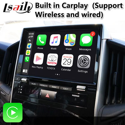 Toyota Land Cruiser LC200 LC-GT GXR 2018-2021 Dokunmatik 3 için 4+64GB Android Carplay Video Arayüzü