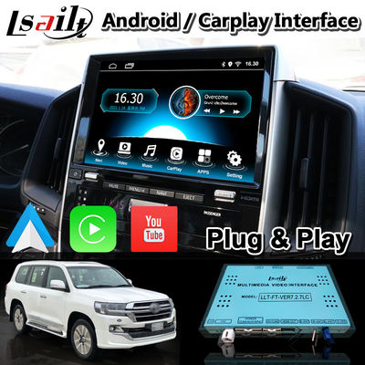 Toyota Land Cruiser LC200 LC-GT GXR 2018-2021 Dokunmatik 3 için 4+64GB Android Carplay Video Arayüzü