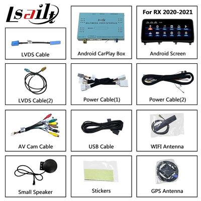 Lsailt 12.3 Inç Kablosuz Android Oto Carplay Multimedya Ekranı Lexus RX RX350 RX450h Için
