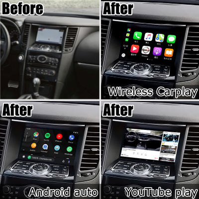Android 13 Navigasyon Araba Video Arayüzü Destek Waze / Youtube Infiniti QX70 / FX50 FX35 FX37 için