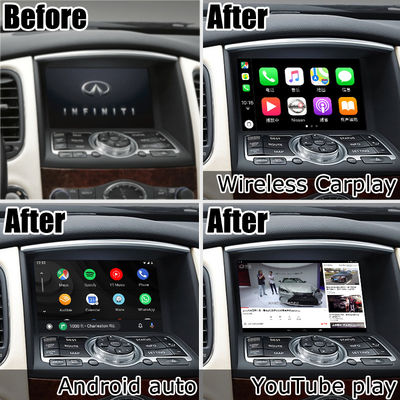 Infiniti QX50 / EX EX35 EX37 Araç android 13 Sistem arayüzü kutusu Carplay android otomatik ekran Lsailt ile