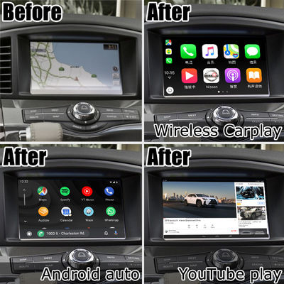 Nissan Elgrand Quest E52 Android 13 video arayüzü Box carplay android otomatik modülü 8+128