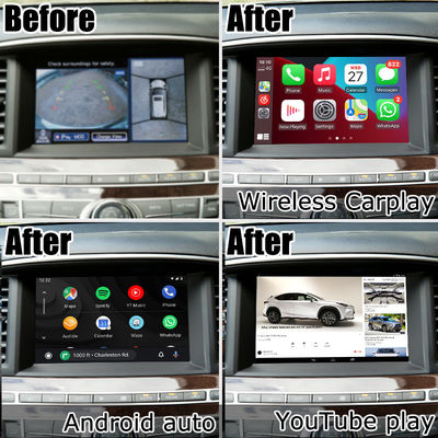 Android 13 Carplay arayüzü Kutusu Yandex Navi Infiniti QX60 / JX35 için Qualcomm 8+128 sistemi