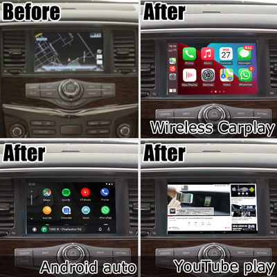 Nissan Patrol Y62 Armada Qualcomm taban Araç Navigasyon Kutusu Carplay GPS Navigasyon Cihazı