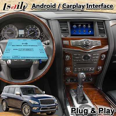 Infiniti QX80 QX56 QX60 QX70 için Lsailt Android Carplay Multimedya Arayüzü