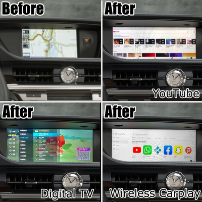 ES300h ES250 ES350 Lexus Android Ekran yükseltmesi Carplay Android Auto Dash Cam 10.25 "Lsailt