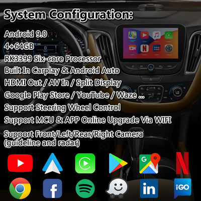 Chevrolet Malibu Kablosuz Android Auto Navigasyonlu CarPlay Multimedya Arayüzü