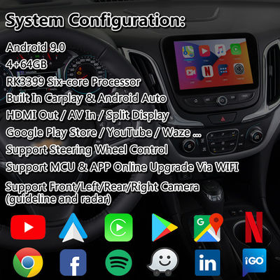 Chevrolet Equinox Traverse Mylink Sistemi için Lsailt Android Carplay Multimedya Arayüzü