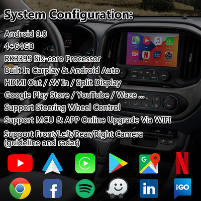 Chevrolet Colorado Mylink Sistemi için Lsailt Android Carplay Video Arayüzü