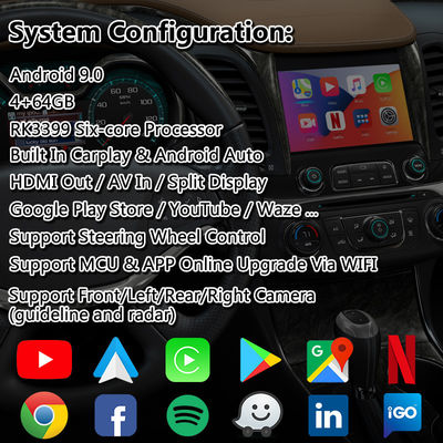 Lsailt Android Carplay 2014-2020 Chevrolet Impala LTZ LT Mylink Sistemi için Multimedia Arayüzü