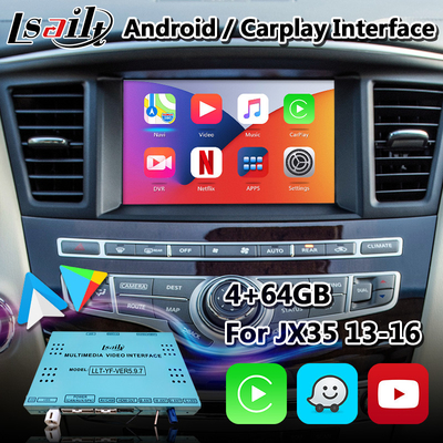 Infiniti JX35 için Lsailt Android Carplay Arayüzü GPS Navigasyonlu Kablosuz Android Auto